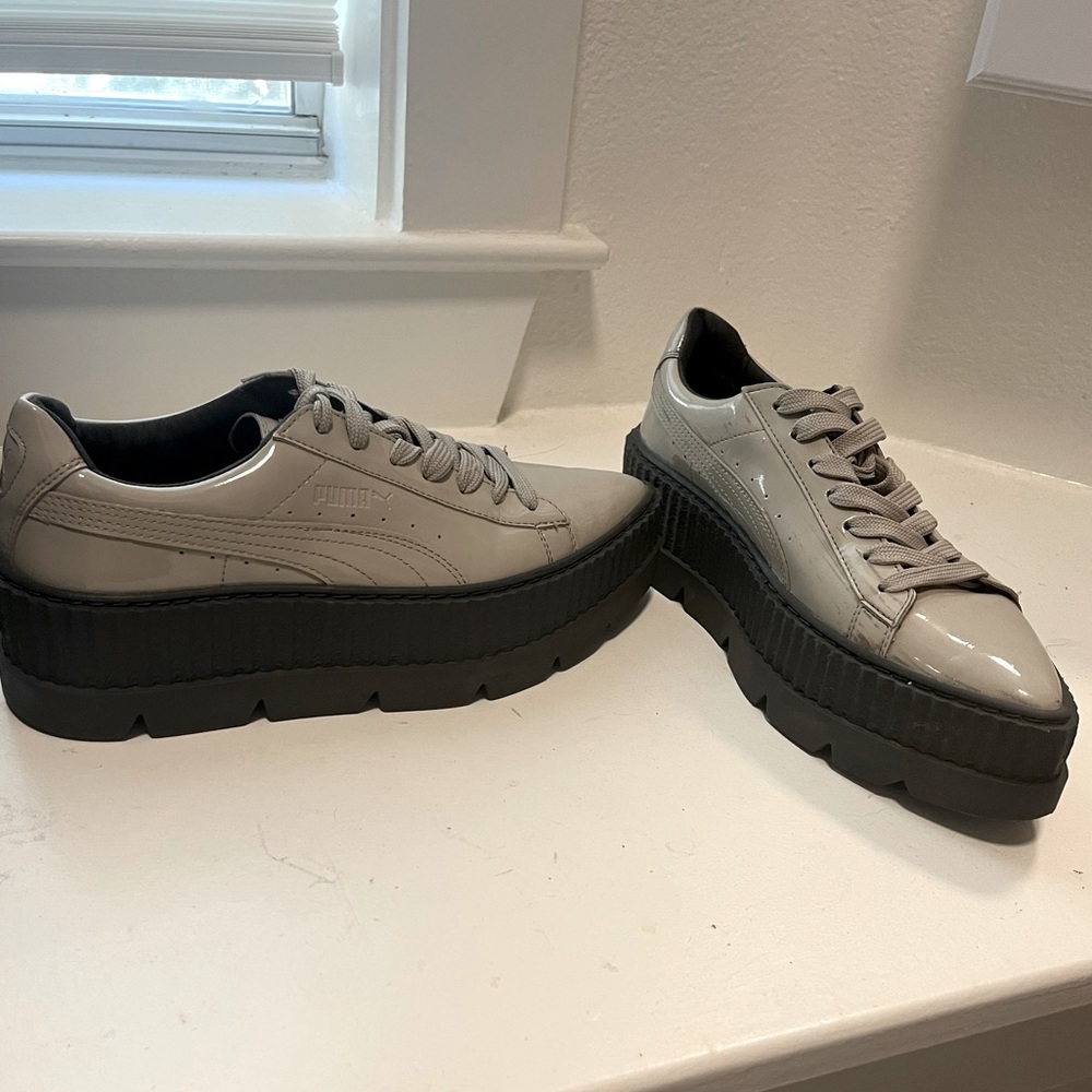 Puma X Fenty - Platform Patent Leather Shoes - Size 6